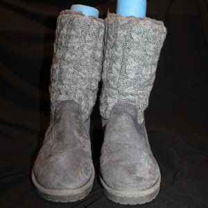 Muk Luks Womens Gray Boots